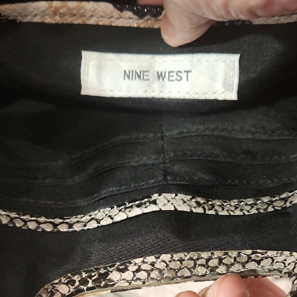 Nine West Snakeskin Pattern Flap Over Clutch and Wallet Set CLEARANCE - Picture 4 of 16